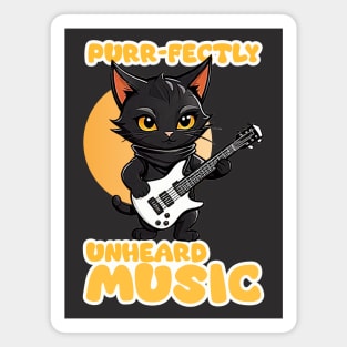 guitarist black cat Magnet